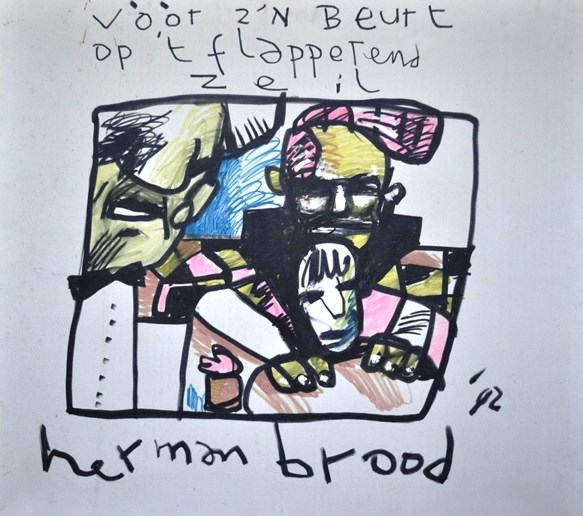Voor zijn beurt op het flapperend zeil